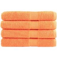 Premium Towels SOLUND 4 pcs Orange 100x200 cm 600 gsm