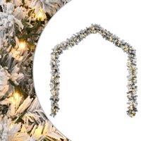 Berkfield Home Christmas Garland with LED Lights Green 10 m PVC