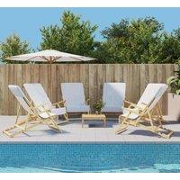 Berkfield Home Beach Towels 6 pcs White 60x135 cm Fabric 400 GSM