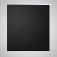 Berkfield Home Roller Blind Blackout 160 x 230 cm Black