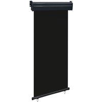 Berkfield Home Balcony Side Awning 105x250 cm Black