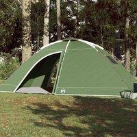 Berkfield Home Camping Tent 8-Person Green Waterproof