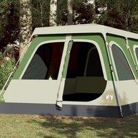 Berkfield Home Family Tent Dome 10-Person Green Quick Release