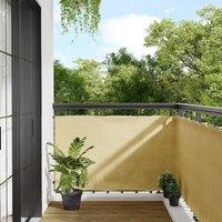 Berkfield Home Balcony Screen Sand 90x600 cm 100% Polyester Oxford in Yellow