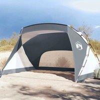 Berkfield Home Beach Tent Grey 274x178x170/148 cm 185T Polyester