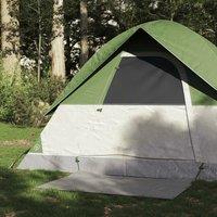 Berkfield Home Camping Tent Dome 2-Person Green Waterproof