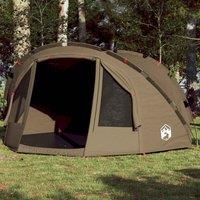 Berkfield Home Fishing Tent 4-Person Olive Green Waterproof