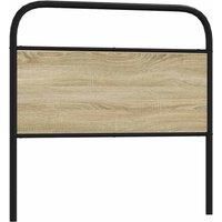 Berkfield Home Headboard Sonoma Oak 90 cm Steel & Engineered Wood in Brown