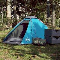 Berkfield Home Camping Tent Dome 2-Person Blue Waterproof