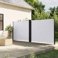 Berkfield Home Retractable Side Awning White 180x1200 cm