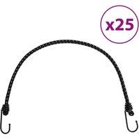 Berkfield Home Bungee Cords with Reflective Strips & Hooks 25 pcs 59 cm