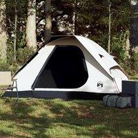 Berkfield Home Camping Tent Dome 2-Person White Blackout Fabric Waterproof