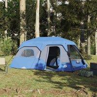 Berkfield Home Family Tent 9-Person Blue Quick Release Waterproof