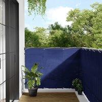 Berkfield Home Balcony Screen Blue 120x800 cm 100% Polyester Oxford
