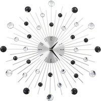 Berkfield Home Wall Clock with Quartz Movement Modern Design 50 cm in Silver