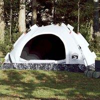 Berkfield Home Camping Tent 2-Person White Blackout Fabric Quick Release