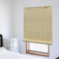 Berkfield Home Roller Blind Bamboo 150x160 cm Natural in Brown