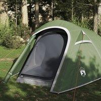 Berkfield Home Camping Tent Tunnel 3-Person Green Waterproof