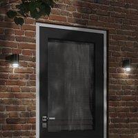 Berkfield Home Outdoor Wall Light Black Die-cast Aluminium