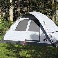 Berkfield Home Family Tent Dome 6-Person White Blackout Fabric Waterproof