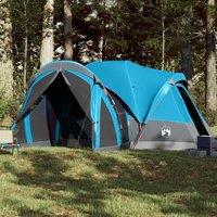Berkfield Home Family Tent Tipi 8-Person Blue Waterproof
