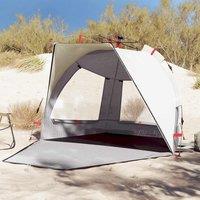 Berkfield Home Beach Tent 2-Person Grey Quick Release Waterproof