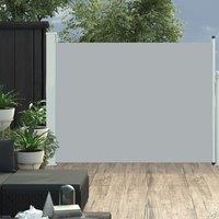 Berkfield Home Patio Retractable Side Awning 140x500 cm Grey
