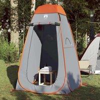 Berkfield Home Privacy Tent Grey & Orange Pop-up Waterproof