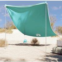Berkfield Home Beach Canopy with Sand Anchors Green 214x236 cm