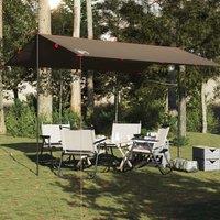 Berkfield Home Camping Tarp Brown 406x306 cm Waterproof