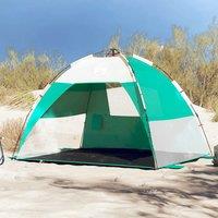 Berkfield Home Beach Tent 2-Person Sea Green Quick Release Waterproof