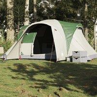 Berkfield Home Family Tent Dome 6-Person Green Waterproof