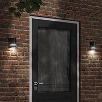 Berkfield Home Outdoor Wall Light Black Die-cast Aluminium