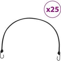 Berkfield Home Bungee Cords with Reflective Strips & Hooks 25 pcs 100 cm