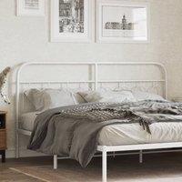 Berkfield Home Metal Headboard White 183 cm