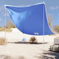Berkfield Home Beach Canopy with Sand Anchors Blue 214x236 cm