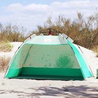 Berkfield Home Beach Tent 2-Person Sea Green Quick Release Waterproof