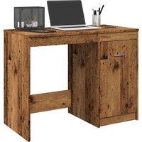 Berkfield Home Desk Old Wood 100x50x76 cm Engineered Wood in Brown | Size: 100 x 50 x 76 cm