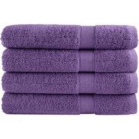 Premium Sauna Towels SOLUND 4 pcs Purple 80x200 cm 600 gsm