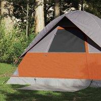 Berkfield Home Camping Tent Dome 2-Person Orange Waterproof