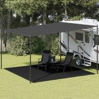 Berkfield Home Tent Carpet 400x400 cm Black HDPE