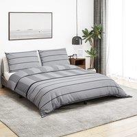 Berkfield Home Duvet Cover Set Grey 200x200 cm Cotton