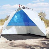 Berkfield Home Beach Tent Azure Blue Quick Release Waterproof