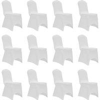 Chair Cover Stretch White 12 pcs