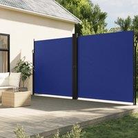 Berkfield Home Retractable Side Awning Blue 200x1200 cm