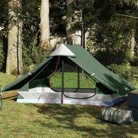 Berkfield Home Camping Tent 2-Person Green Waterproof