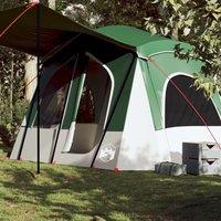 Berkfield Home Camping Tent Cabin 5-Person Green Waterproof