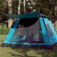Berkfield Home Camping Tent Dome 5-Person Blue Quick Release