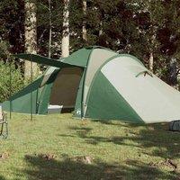 Berkfield Home Family Tent Dome 6-Person Green Waterproof