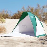 Berkfield Home Beach Tent Sea Green 268x223x125 cm 185T Polyester | Size: 268 x 223 x 125 cm